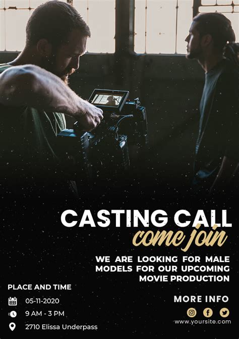 Casting Call Template